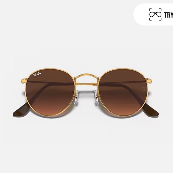 Ray-Ban ROUND METAL brown Authentic - Picture 1 of 10